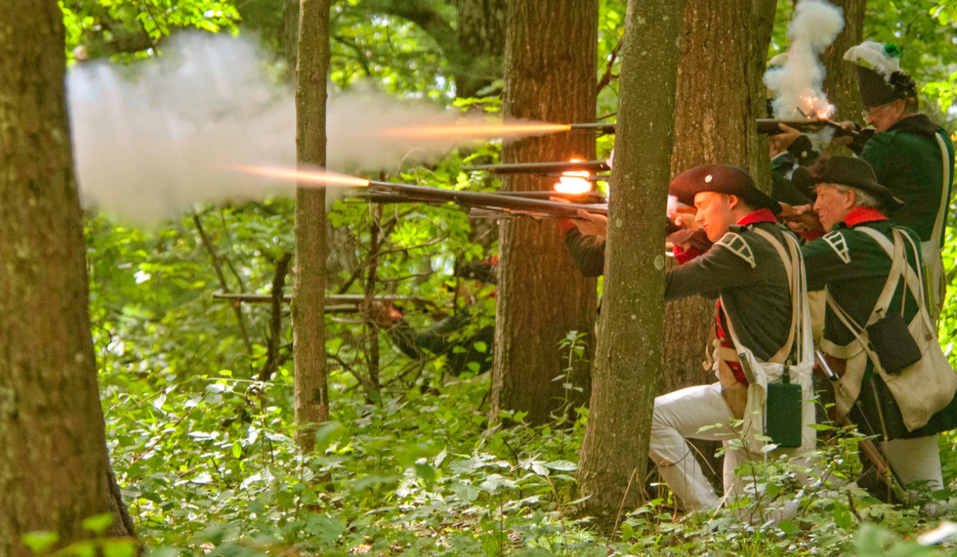 Butler S Rangers ken butler rangers loyalists volley in woods – Revolutionary War Journal